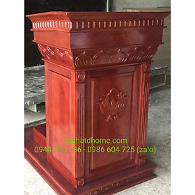 Mua Bục phát biểu gỗ tự nhiên cỡ to 135x90x60 có bệ đứng
