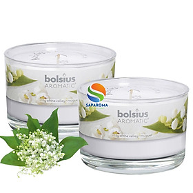 Mua Combo 2 ly nến thơm tinh dầu Bolsius Lily of the Valley 155g - hoa lan chuông  nến trang trí  thơm phòng  thư giãn  Hỗ trợ khử mùi
