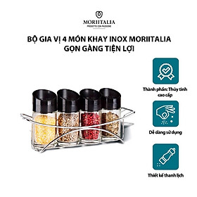 Mua Bộ gia vị 4 món khay inox gọn gàng tiện lợi 8704002