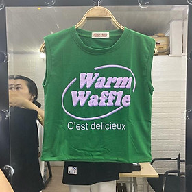 Áo croptop tanktop nữ dưới 60kg - Warm Waffle