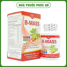 Viên Uống Hỗ Trợ Điều Trị Trĩ, Táo Bón B-Mass Olympian Labs Mỹ 30 Viên