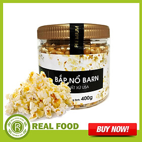 Hũ Hạt Bắp Nổ BARN làm bỏng ngô REAL FOOD STORE (Nhiều lựa chọn)