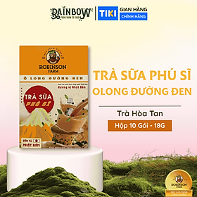ROBINSON FARM - Trà Sữa Phú Sĩ Olong Đường Đen - Hộp 180g (10 gói x 18g)