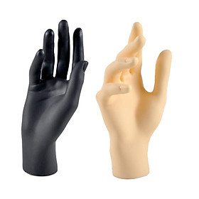 2pcs Female Mannequin Hands Model for Jewelry Rings Gloves Watch Display