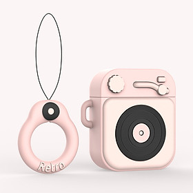 Bao Case Cho Airpods 1/ Airpods 2 Hình Máy Nghe Nhạc Retro