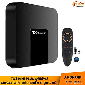 TX3 mini + có điều khiển giọng nói tiếng việt 2G Ram 16G Rom S905w2 single wifi Android 11 cài sẵn chương trình truyền hình cáp và xem phim HD miễn phí vĩnh viễn Hàng nhập khẩu