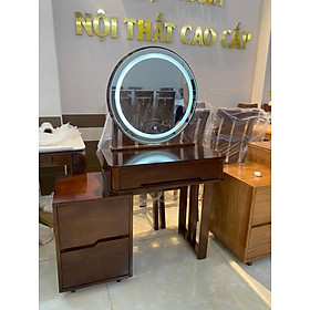 Mua Bàn trang điểm gỗ hương đá  gỗ hương xám  gương có đèn led