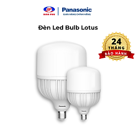 Mua Đèn LED Bulb Trụ Trắng Panasonic Lotus Đuôi E27 Công suất 20W/30W/40W/50W ánh sáng trắng 6500K  tiết kiệm điện