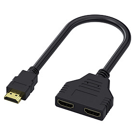 Mua Cáp Chia HDMI 2 Cổng Cho PC Laptop HDMI Splitter Port ( Cáp HDMI Cáp Chuyển Đổi Tín Hiệu HDMI To HDMI 1 In 2 Out Hàng Chính Hãng )
