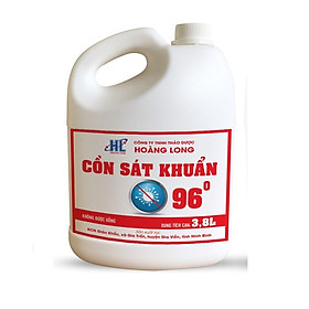 Cồn Sát Khuẩn 96 Độ Hoàng Long Can 3.8L 2.8kg