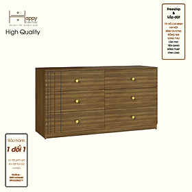 [Happy Home Furniture] JOVIE, Tủ lưu trữ 6 ngăn kéo, 140cm x 45cm x 75cm ( DxRxC), THK_152