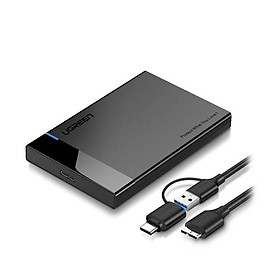 Ugreen UG60734US221TK USB 3.0 5Gbps ra 2.5inch SATA hộp đựng ổ cứng - HÀNG CHÍNH HÃNG
