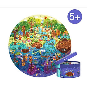 Đồ chơi xếp hình ghép hình puzzle dạng hình tròn Mideer - Chủ đề Khu rừng (150 mảnh ghép)