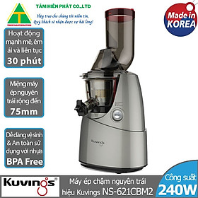 Máy Ép Trái Cây Tốc Độ Chậm Kuvings NS-621CBM2 (Xám) - Hàng Chính Hãng