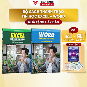 Combo 2 Sách Excel Và Word Ứng Dụng Văn Phòng Từ Cơ Bản Đến Nâng Cao  - N1