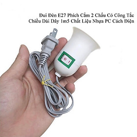 Mua Bộ đui đèn và dây dài 1m5 e27 kèm công tắc như hình   