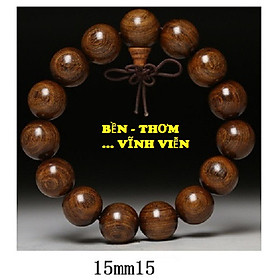 Bộ Vòng đeo tay phong Thủy Gỗ Đàn Hương Lụa Vàng Tự Nhiên Ấn Độ, Kèm Hộp đựng lót nhung nỉ