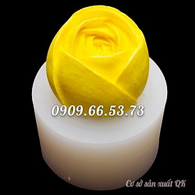 Khuôn rau câu silicon búp hoa hồng trà - Mã số 1493
