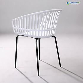 Mua Ghế Nhựa Tựa Lưng Cao Chân Sắt Đẹp cho bàn ăn  cafe  văn phòng LAE2032