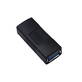 USB 3.0 Adapter Type A Female to Female Connector Converter Adapter Black