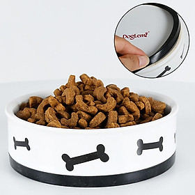 2x Pet Dog Feeder Cat Water Bowl Feeding Bowl Dish Container