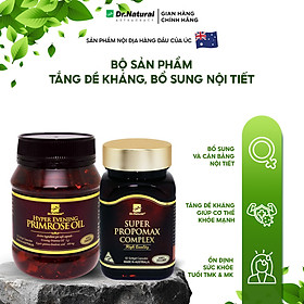 Bộ Sản Phẩm Tăng Đề Kháng, Cải Thiện Nội Tiết: Viên Uống Keo Ong 60 Viên, Viên Nội Tiết Úc 180 Viên