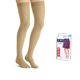 Vớ Y Khoa JOBST Opaque Sensitive [Da nhạy cảm] - Vớ Đùi, Màu Da, Kín Ngón, Áp Lực 20-30mmHg, 2 chiếc (Tất Y Khoa)