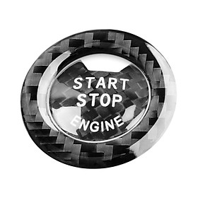 Car Inner Start Stop Button Cover Decoration Trim for   Black
