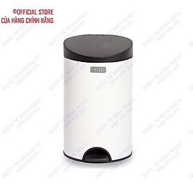 Mua Thùng rác tròn đạp chân màu trắng 12L RPS1-904