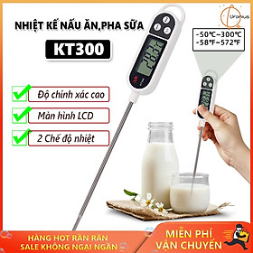 Que đo nhiệt độ, Que thử nhiệt độ sữa, Nhiệt kế nấu ăn, pha sữa KT300 cao cấp kiểm soát nhiệt độ chính xác