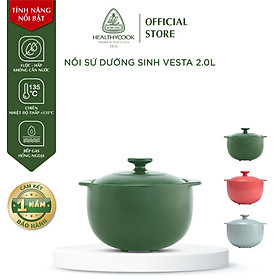 Nồi Dưỡng Sinh Vesta 2.0 L Minh Long + Nắp - Dùng Cho Bếp Gas/ Hồng Ngoại