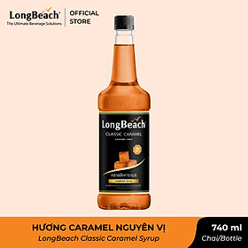 [HSD 01/12/24] Siro Caramel Nguyên Vị - LongBeach Classic Caramel Flavoured Syrup 740 ml