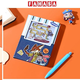 Sổ Ghi Chú Mê Cung Zootopia - 128 Trang - Ume A75375-1 - Nick Wilde & Judy Hopps