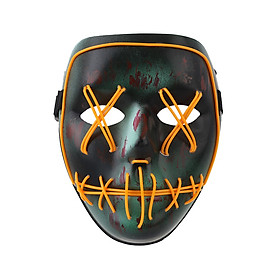 Mặt Nạ Halloween Kinh Dị Phát Sáng - Đèn Màu Xanh Lá