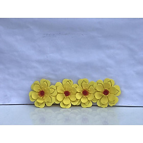 Sét hoa mai xốp dẻo dán tường - dán kiếng phụ kiện trang trí tết