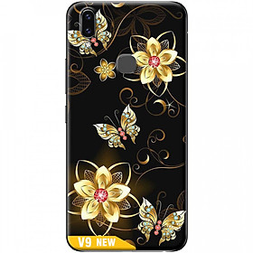 Ốp lưng dành cho Vivo V9 mẫu Hoa bướm vàng