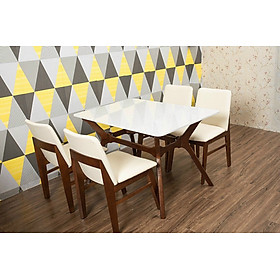 Mua Bàn ăn mặt đá juno sofa 4 ghế 1m2 x 80 cm