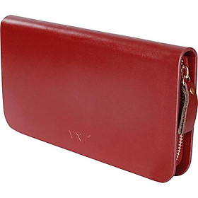 Ví Nữ Da Thật Cao Cấp VNL23TK9DD (12 x 9.5 cm) - Đỏ