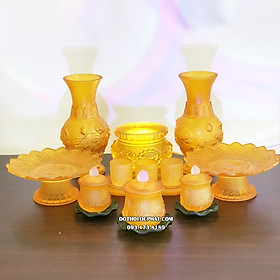Mua Bộ Đồ Thờ Cúng Bằng Lưu Ly Vàng Ngọc Bàn Thờ Phật Và Gia Tiên