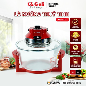 Mua Lò nướng thủy tinh đa năng Gali GL-1121 17 lít 1300w  hàng chính hãng bảo hành 24 tháng  tặng kèm 5 phụ kiện tiện lợi  hàng chính hãng 100%  bảo hành 12 tháng Gali