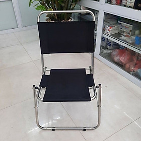 Ghế xếp khung sắt vải dù, ghế gấp ngồi câu cá, cafe, trà chanh tiện lợi