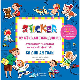 Sách - Combo 6 cuốn Sticker Kỹ Năng An  Toàn Cho Bé - ndbooks