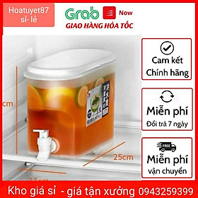 bình đựng nước để tủ lạnh 3,5l có vòi siêu tiện lợi