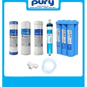 Combo 10 Lõi lọc Karofi - Đúc Nguyên Khối SMAX Hiệu Suất Cao HP 6.2 - Màng RO Dupont (10l/h) - Alkaline - Hydrogen - Hàng Chính Hãng