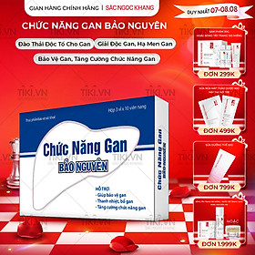Thực phẩm bảo vệ sức khỏe Viên uống Chức năng gan Bảo Nguyên