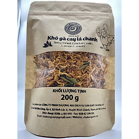 Khô gà cay lá chanh - Chà Bông Việt (Túi giấy) 200g