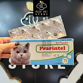 Prarintel - Xổ Giun Sán, Giun Tròn, Giun Dẹp, Giun Đũa cho Mèo - Xuất xứ Thái Lan
