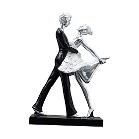 Couple Dancing Sculpture Statue Figurine Decoration for Anniversary Bedroom