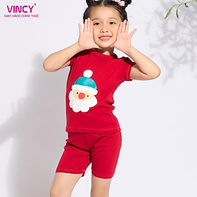 Bộ Đồ Short Thun Bé Gái Vincy Thoáng Mát KST050W11