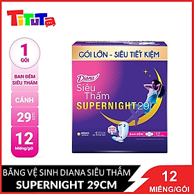 Băng Vệ Sinh Diana Siêu Thấm Supernight 29Cm(12)-1902